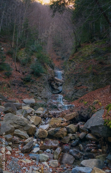 Obraz Panoramic view of forests and rivers, Ordesa National Park and Monte Perdido.
