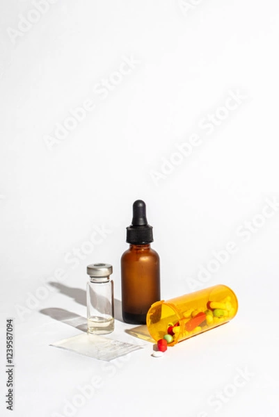 Obraz Deadly bottle and pills