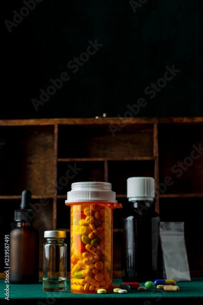 Obraz bottles and pills