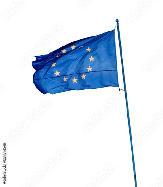 Fototapeta EU flag close up