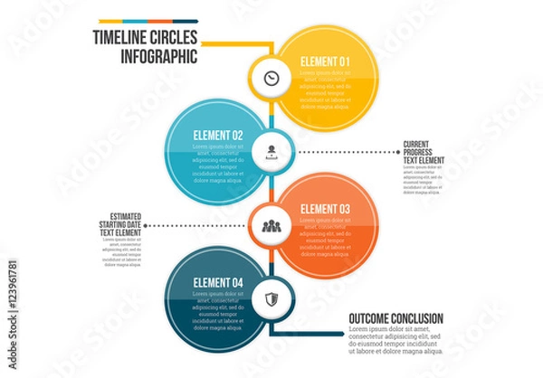 Obraz Timeline Circle Infographic 1