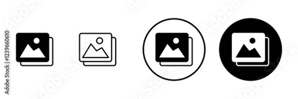 Fototapeta Picture icon vector. photo gallery sign and symbol. image icon