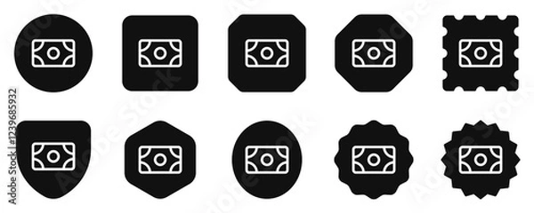 Fototapeta Editable cash, payment, banknote vector icon. Part of a big icon set family. Finance, business, investment, accounting. Perfect for web and app interfaces, presentations, infographics, etc
