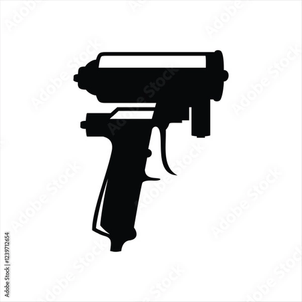 Obraz Spray Foam Gun Insulation Logo Element vector