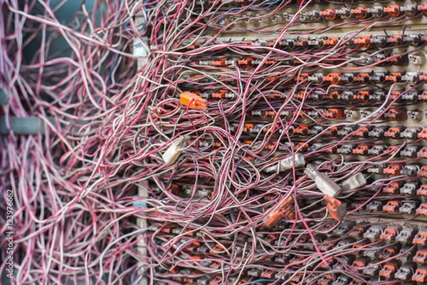 Obraz messy cables