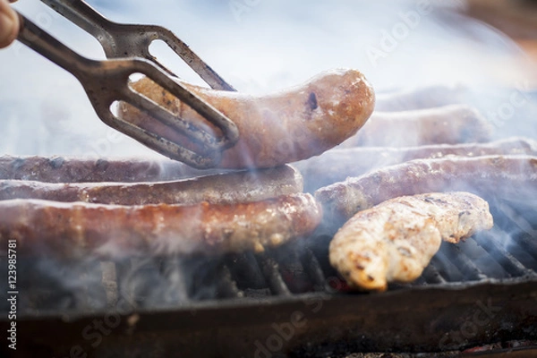 Obraz Barbiquing Sousage