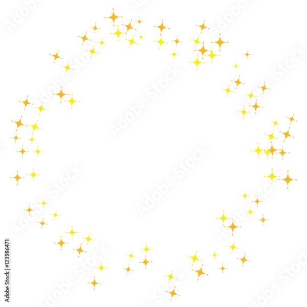 Fototapeta キラキラ枠円01