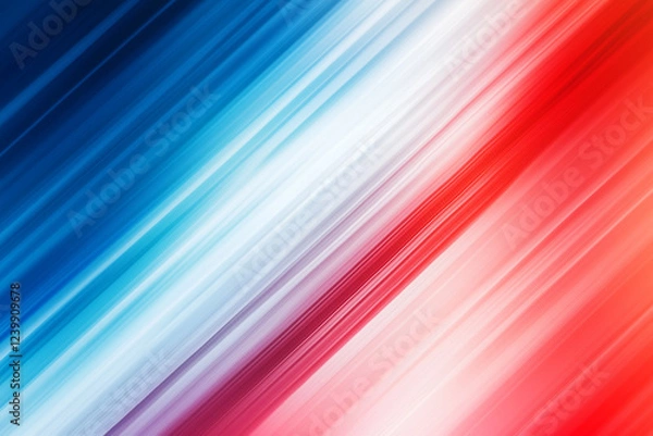 Fototapeta abstract colorful lines background gradiant with red white and blue 