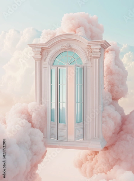 Obraz 空に浮かぶ扉