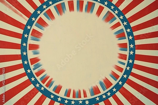 Fototapeta vintage background with american flag