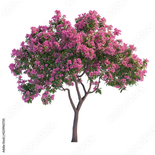 Fototapeta Hong Kong Orchid tree isolated on transparent background PNG