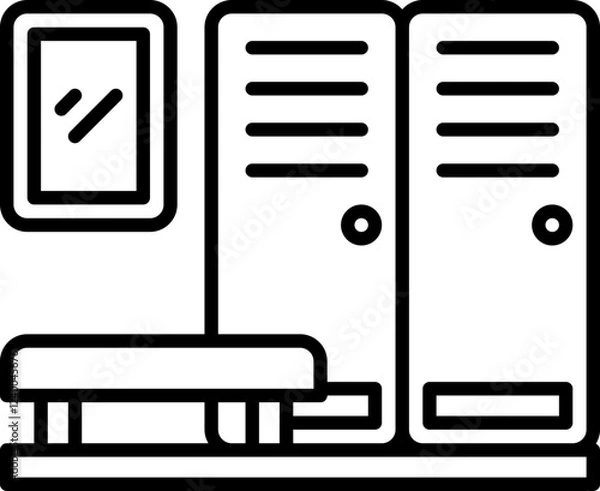 Fototapeta Locker room icon