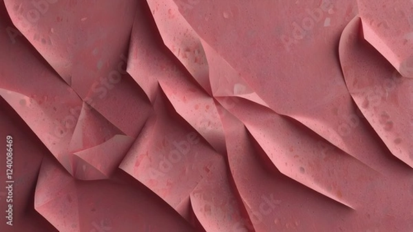 Obraz Pink paper texture background Generative AI