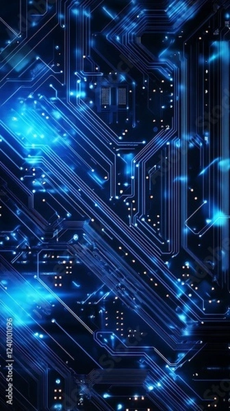 Obraz Modern technology circuit board texture background