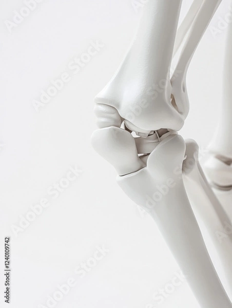 Obraz human skeleton on white background