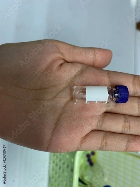 Fototapeta Scientific equipment used in the laboratory, equipment for conducting experiments, equipment used with HPLC machines.