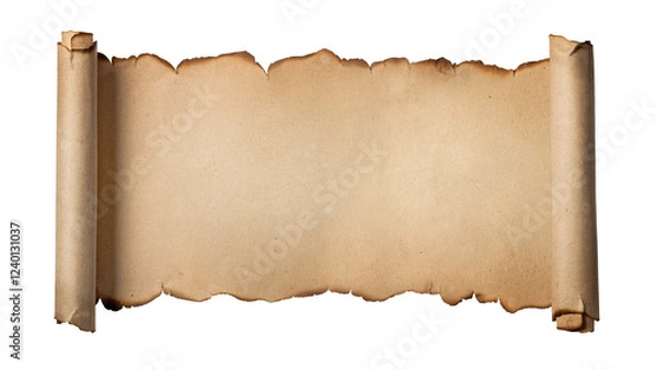 Fototapeta 巻物状の古い紙の背景テクスチャー