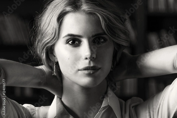 Obraz Beautiful model, blond, portrait