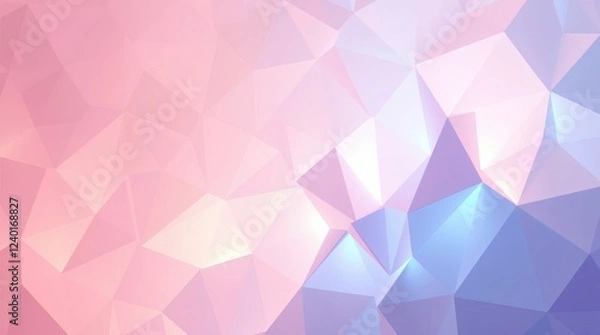 Obraz Colorful geometric pattern with soft pastels creating a calming atmosphere
