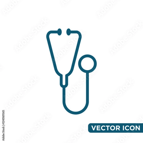 Obraz Simple Stethoscope Icon Design Template 
