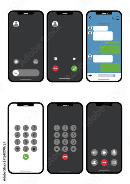 Obraz 携帯電話の画面セット 02