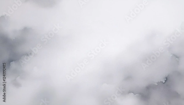 Fototapeta Subtle Gray Watercolor Painting Creating a Soft and Dreamy Background