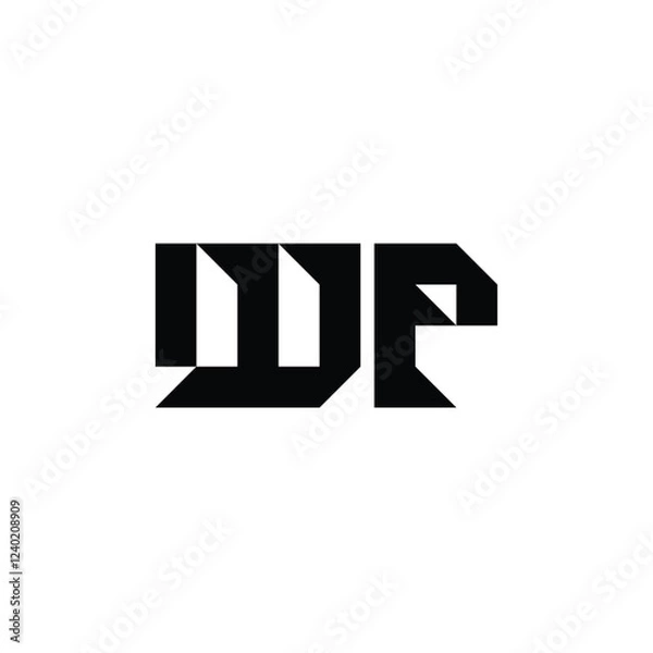 Fototapeta WP monogram logo design letter text name symbol monochrome logotype alphabet character simple logo
