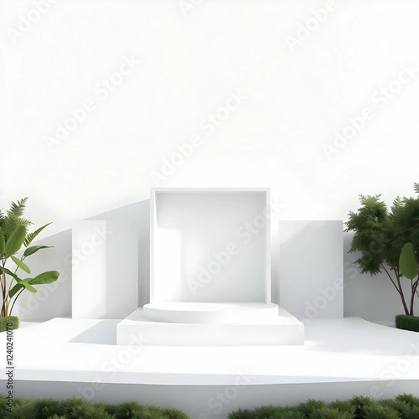 Obraz Dark modern picture frame on a shelf