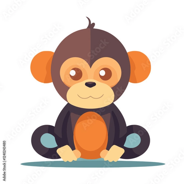 Fototapeta a very interesting monkey design for many things