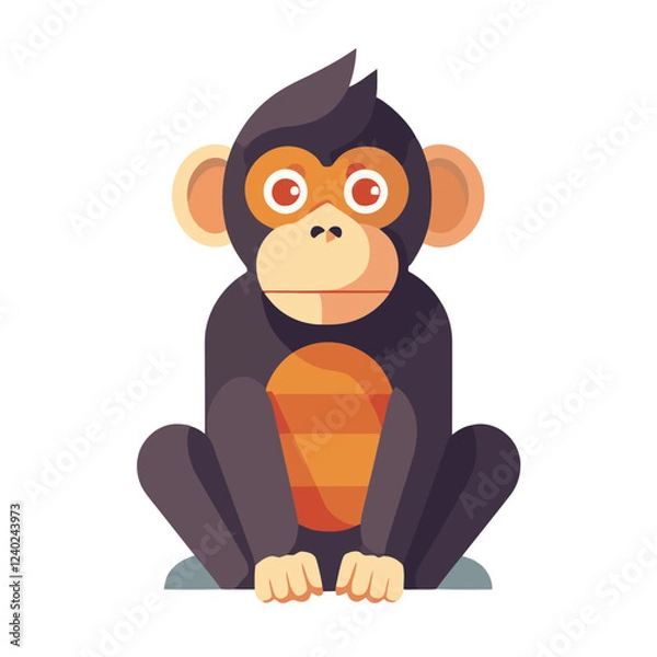 Fototapeta a very interesting monkey design for many things