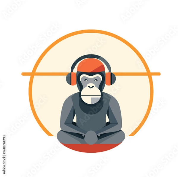 Fototapeta a very interesting monkey design for many things