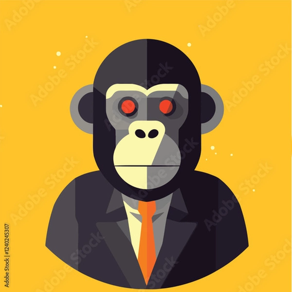 Fototapeta a very interesting monkey design for many things