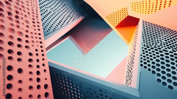 Obraz A colorful, abstract graphic background design