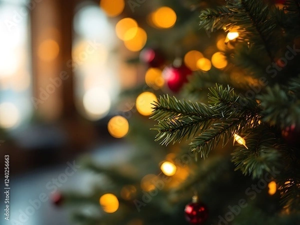 Fototapeta Festive bokeh background