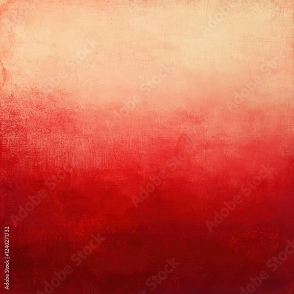 Fototapeta Timeless warmth is crafted from a smooth red gradient layered with soft vintage grain textures.