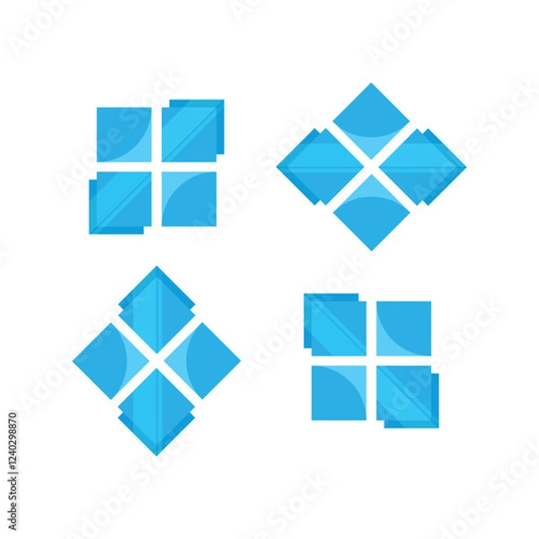 Obraz Windows Logo Glass Vector