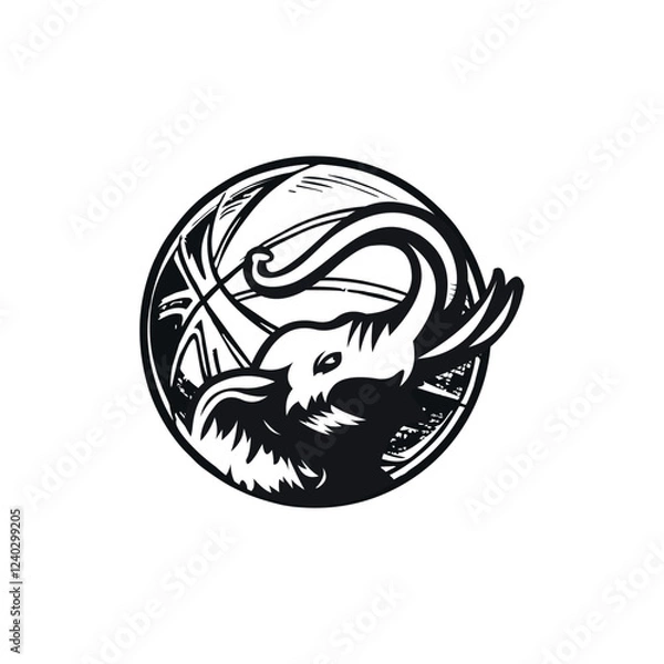 Obraz Elephant Logo Template