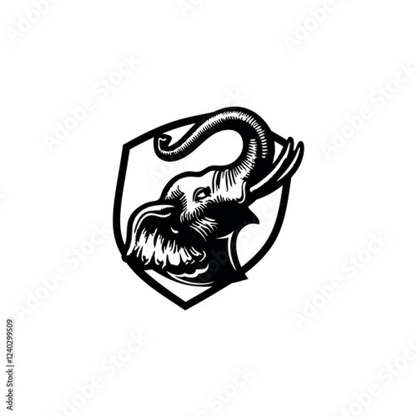 Obraz Elephant Logo Template