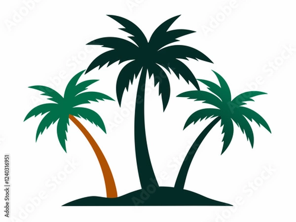 Fototapeta palm trees vector illustration