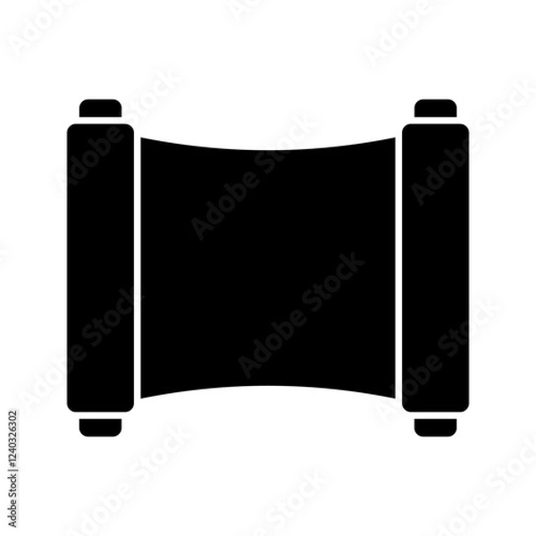 Fototapeta Chinese paper scroll icon