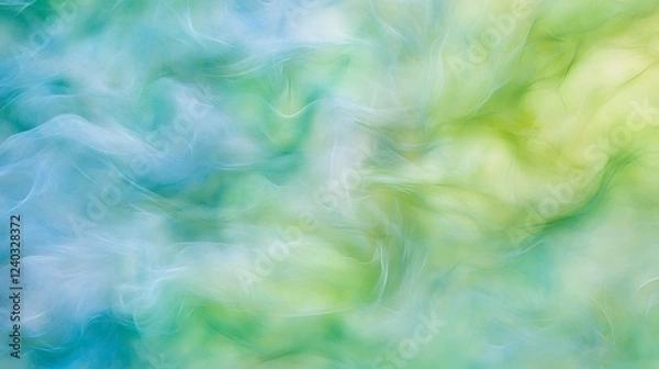 Obraz Abstract Green and Blue Swirling Texture Background