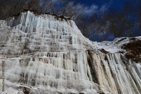Obraz 赤城山小沼の氷瀑