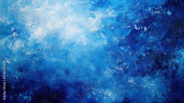 Fototapeta Abstract, blue background. Generative AI
