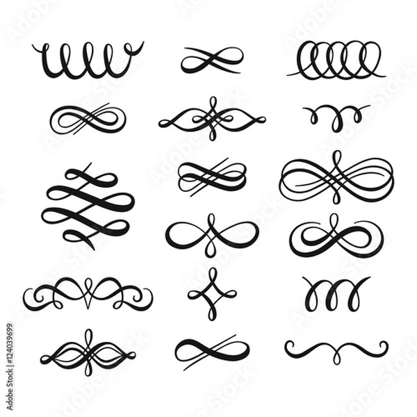 Fototapeta Decorative elements collection