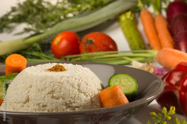 Obraz Fonio cooked with vegetables