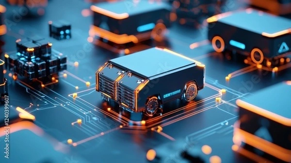 Obraz Future-proof logistics solutions with advanced technology.