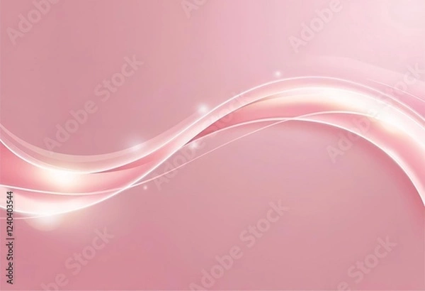 Obraz Abstract pink waves create a soft, artistic background