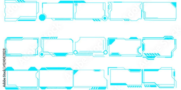 Fototapeta Futuristic Frame Technology