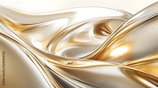 Obraz Luxury 3D Glass Pattern with Elegant Transparent Design Background

