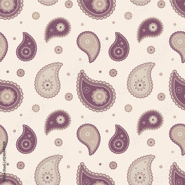 Fototapeta Geometry complexity, wallpaper exotic. Sparse ethnic at image chic. Floral pattern eternity, art carpet.